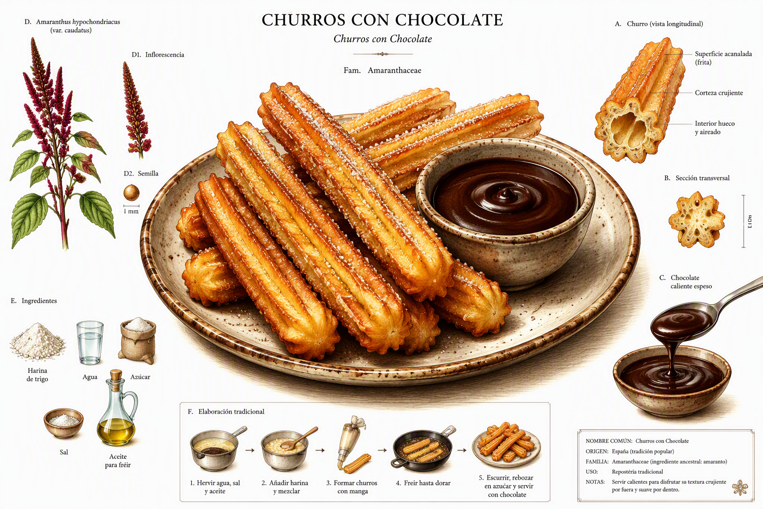 Kultaisen ruskeita sokeroituja churroja ja suklaakastiketta Kultaisen ruskeita sokeroituja churroja ja suklaakastiketta