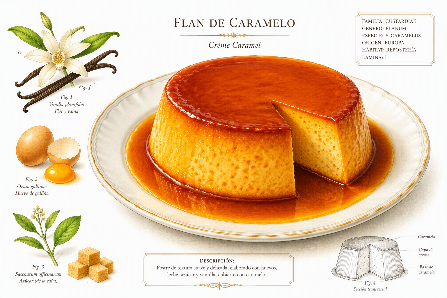 Kermainen flan-vanukas karamellikastikkeella Kermainen flan-vanukas karamellikastikkeella